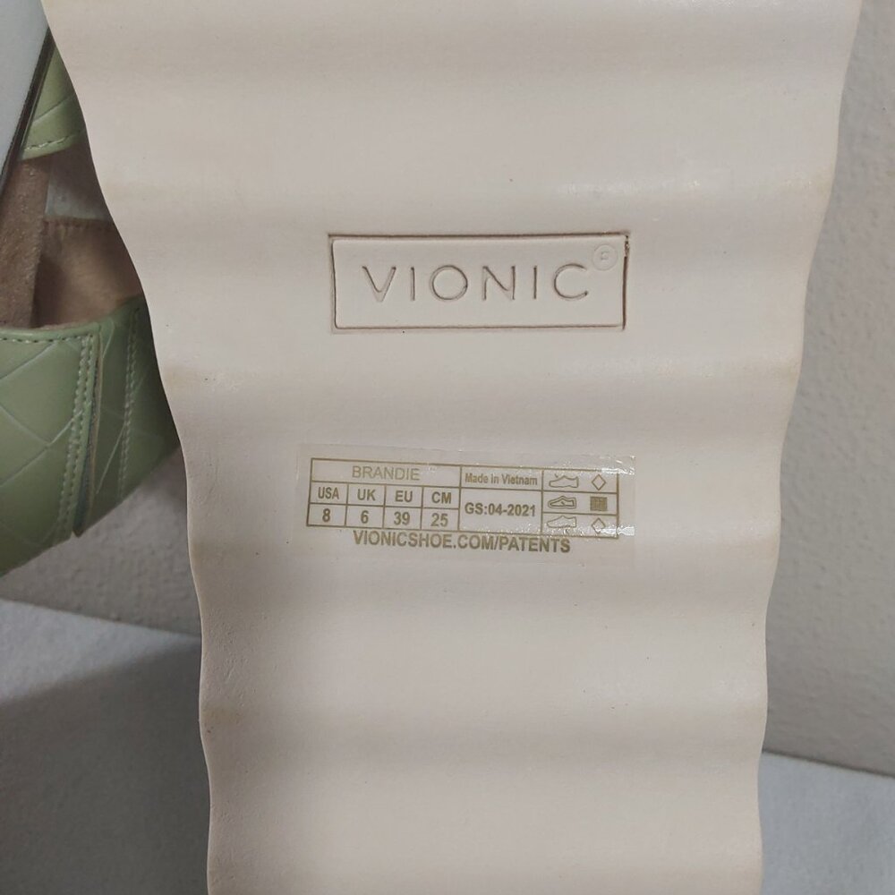 NIB Vionic Brandie Leather Slide Platform Comfort… - image 11